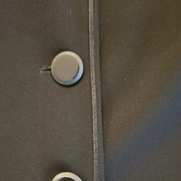 Soft Surroundings Monochrome Embroidered Black Blazer Tailored Fit - Picture 5 of 10